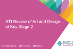 ETI corporate tile - ETI Review of Art and Design at Key Stage 2.