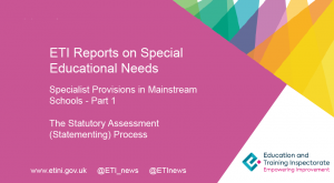 ETI corporate tile - ETI Reports on Special Educational Needs.