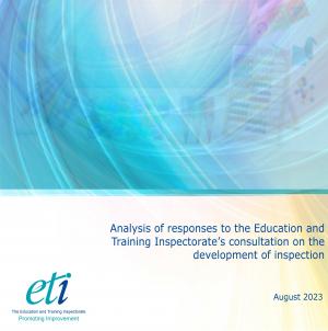 Front cover development of inspection consultation report.